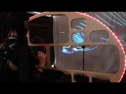 Video preview: I set up the Space Palette in a sun-blocking tent at Lucidity 2013 so it could be used during the daytime. The outside…